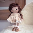 Robe printemps pour poupée : patron au crochet PDF